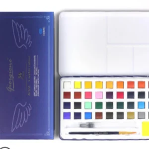 ACUARELAS EN BOX METALICO X 36