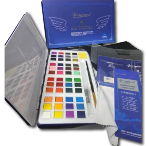 ACUARELAS EN BOX METALICO X 48